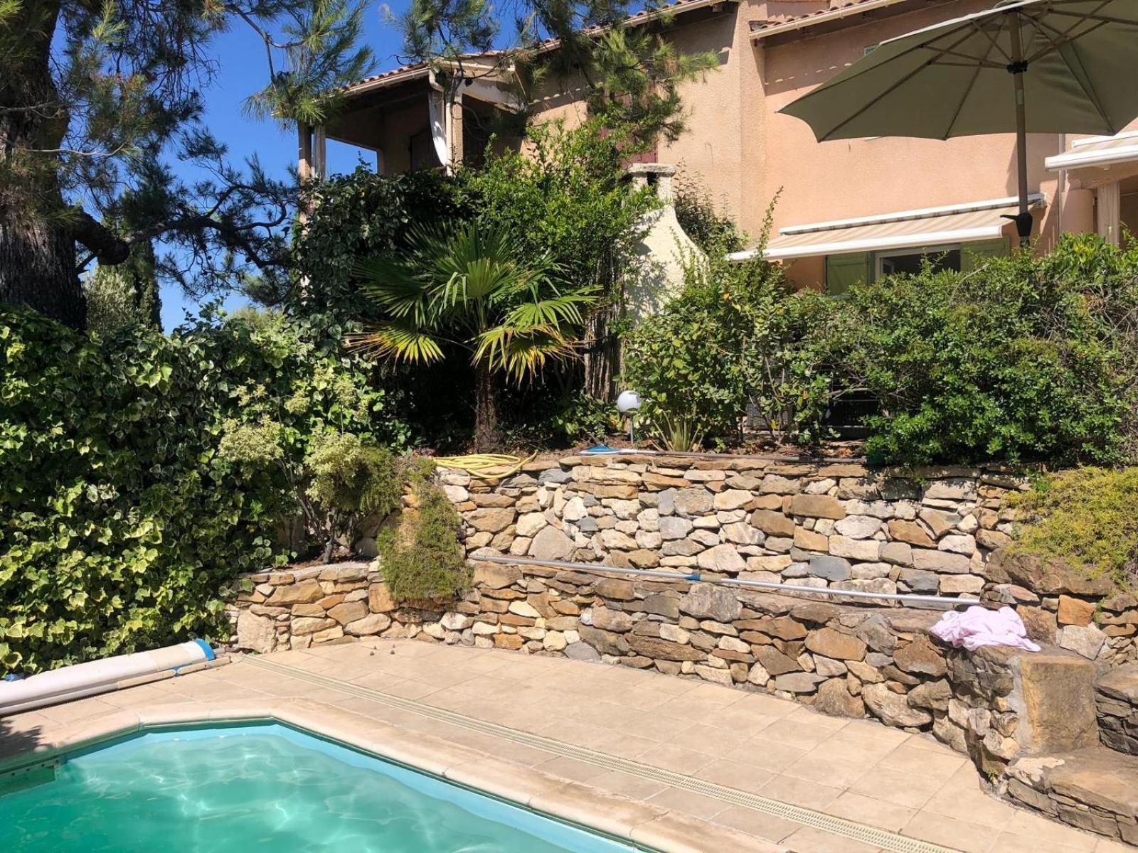 Ferienwohnung T3 Rez de Jardin,Piscine Privée Saint-Cyr-sur-Mer Exterior foto