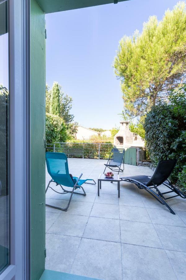Ferienwohnung T3 Rez de Jardin,Piscine Privée Saint-Cyr-sur-Mer Exterior foto